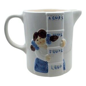 Les Artisans Sigma The Tastesetter Measuring Cup 1 - 4 Cups Ceramic Vintage 1983